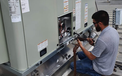Harrison Blanford Installing a Trane